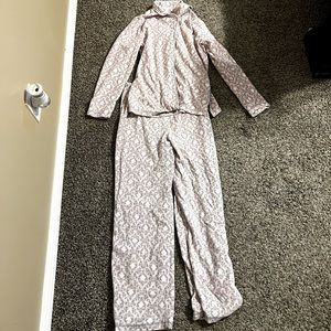 Charter Club pink and gray soft 2 pc PJ set. Size small